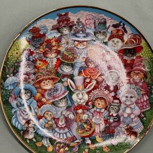 Fine porcelain, limited edition,numbered plate celebrates Easter by Bill Bell.